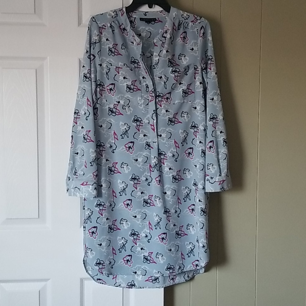 Blue flowered dress